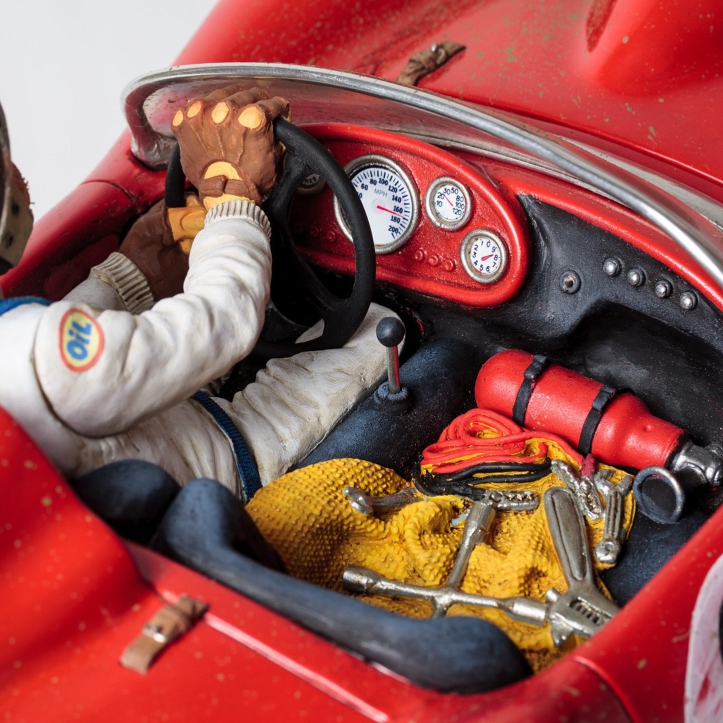 Guillermo Forchino Ateş Kırmızı Büyük Spor Araba Biblo