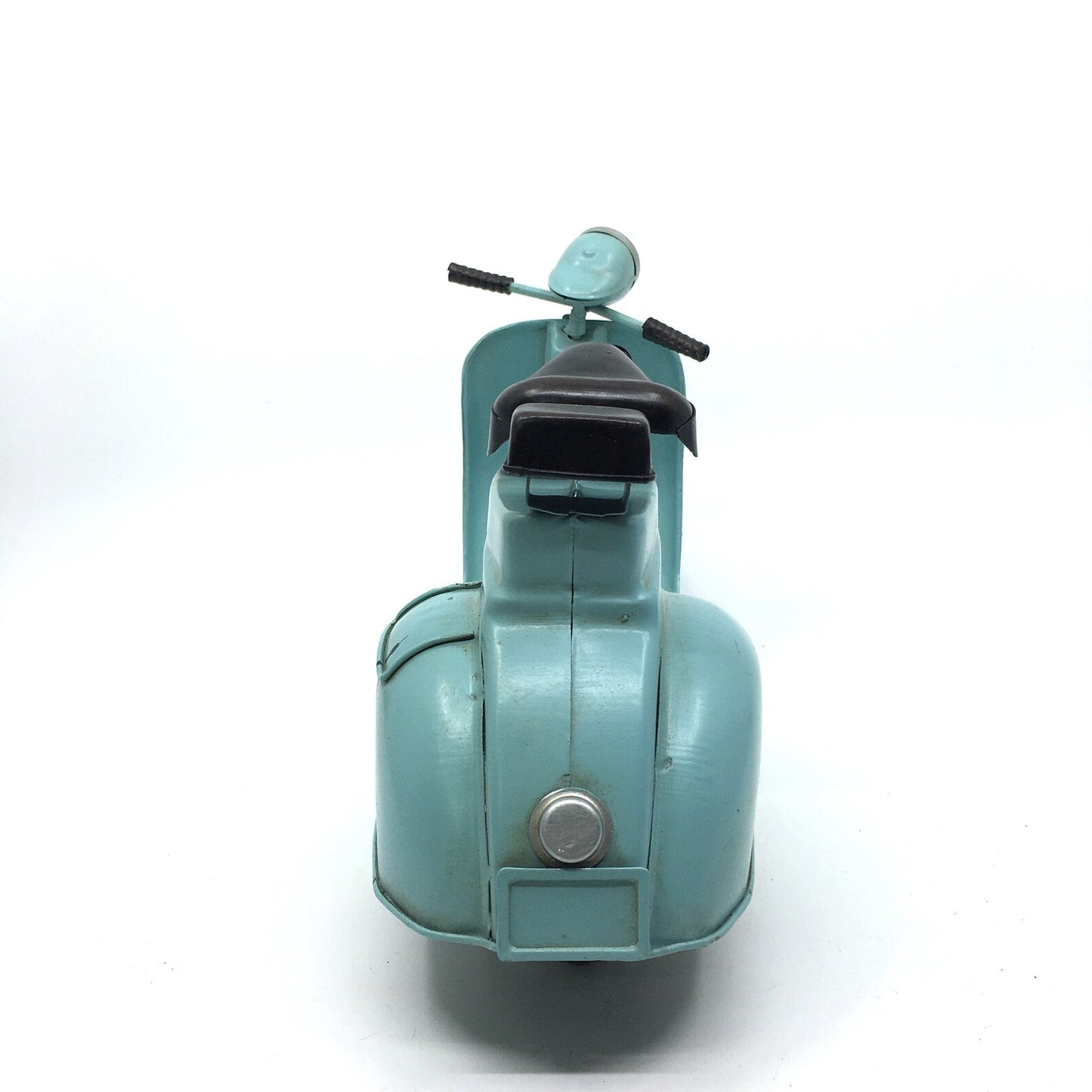 Klasik Mavi Dekoratif Eskitme Vespa Scooter Biblosu