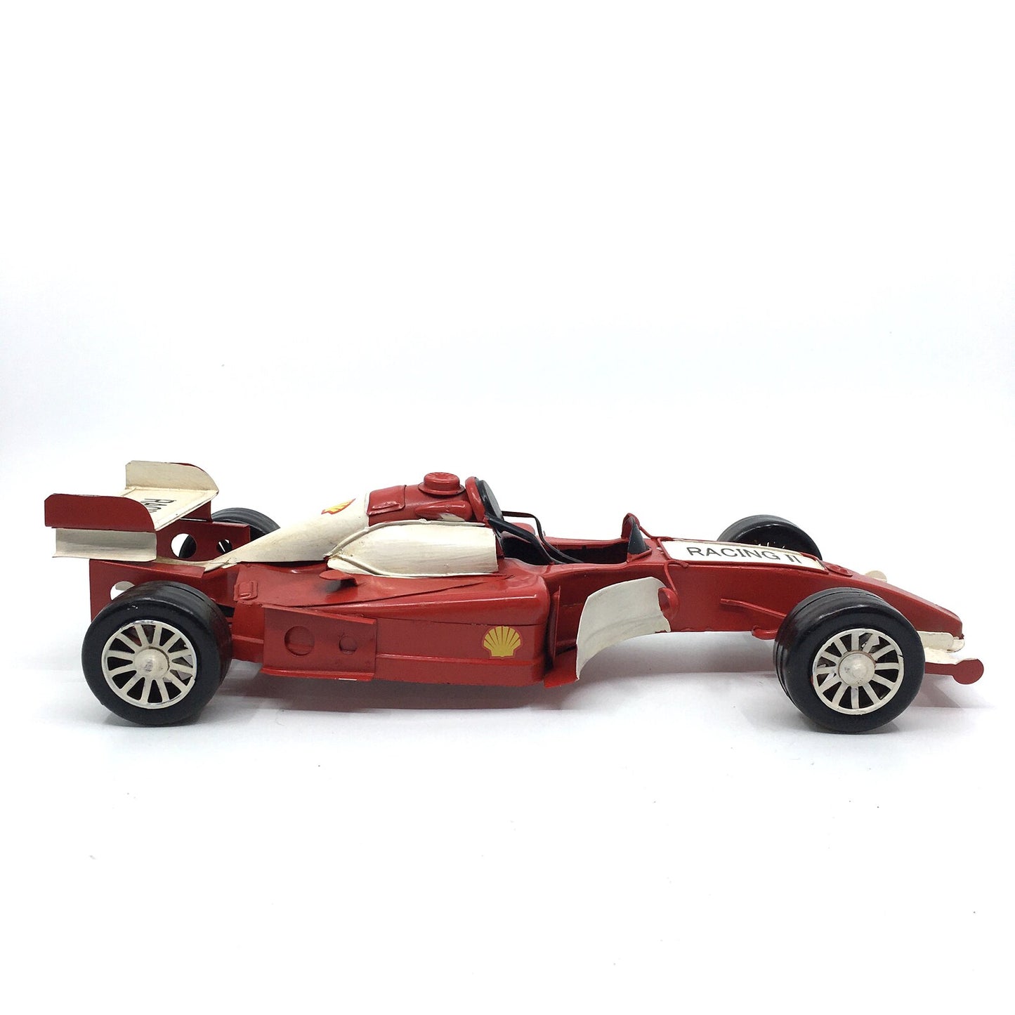 Dekoratif Metal Kırmızı Klasik Formula 1 Arabası
