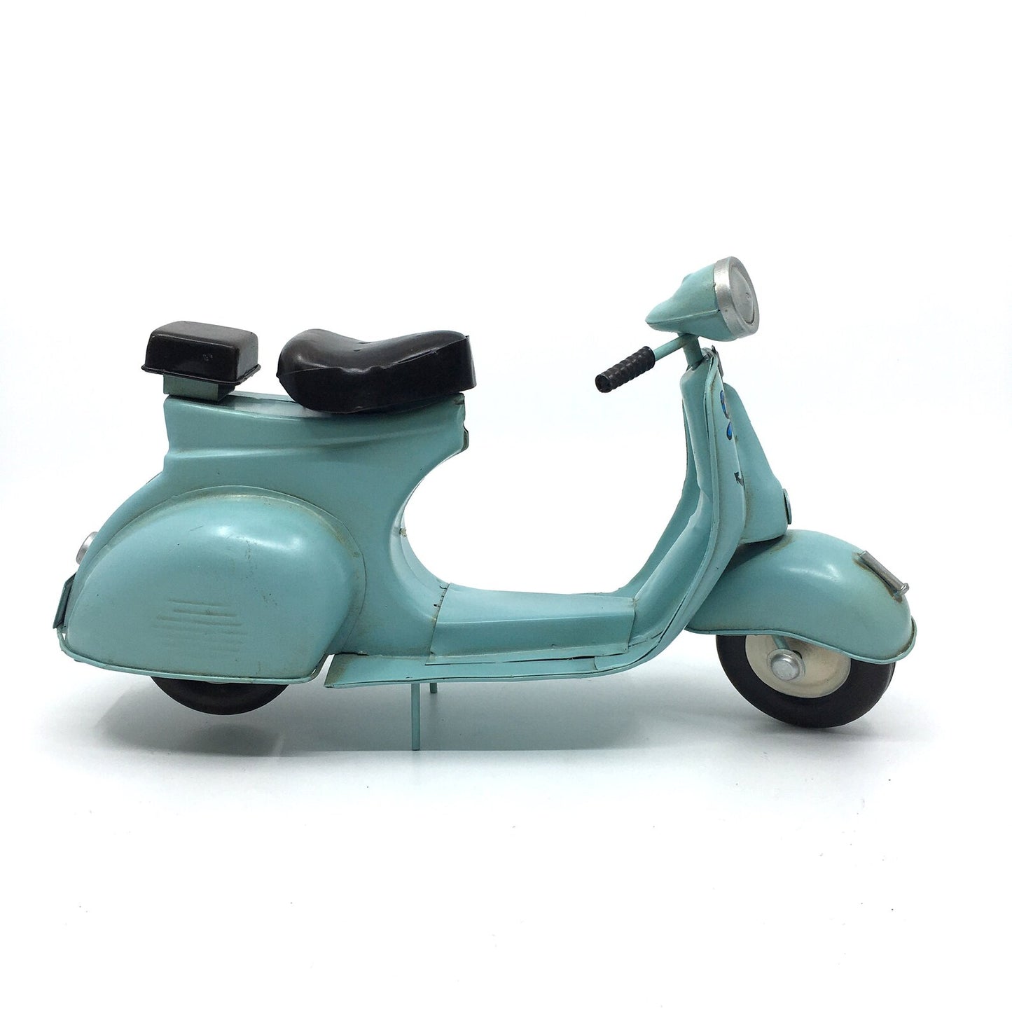 Klasik Mavi Dekoratif Eskitme Vespa Scooter Biblosu