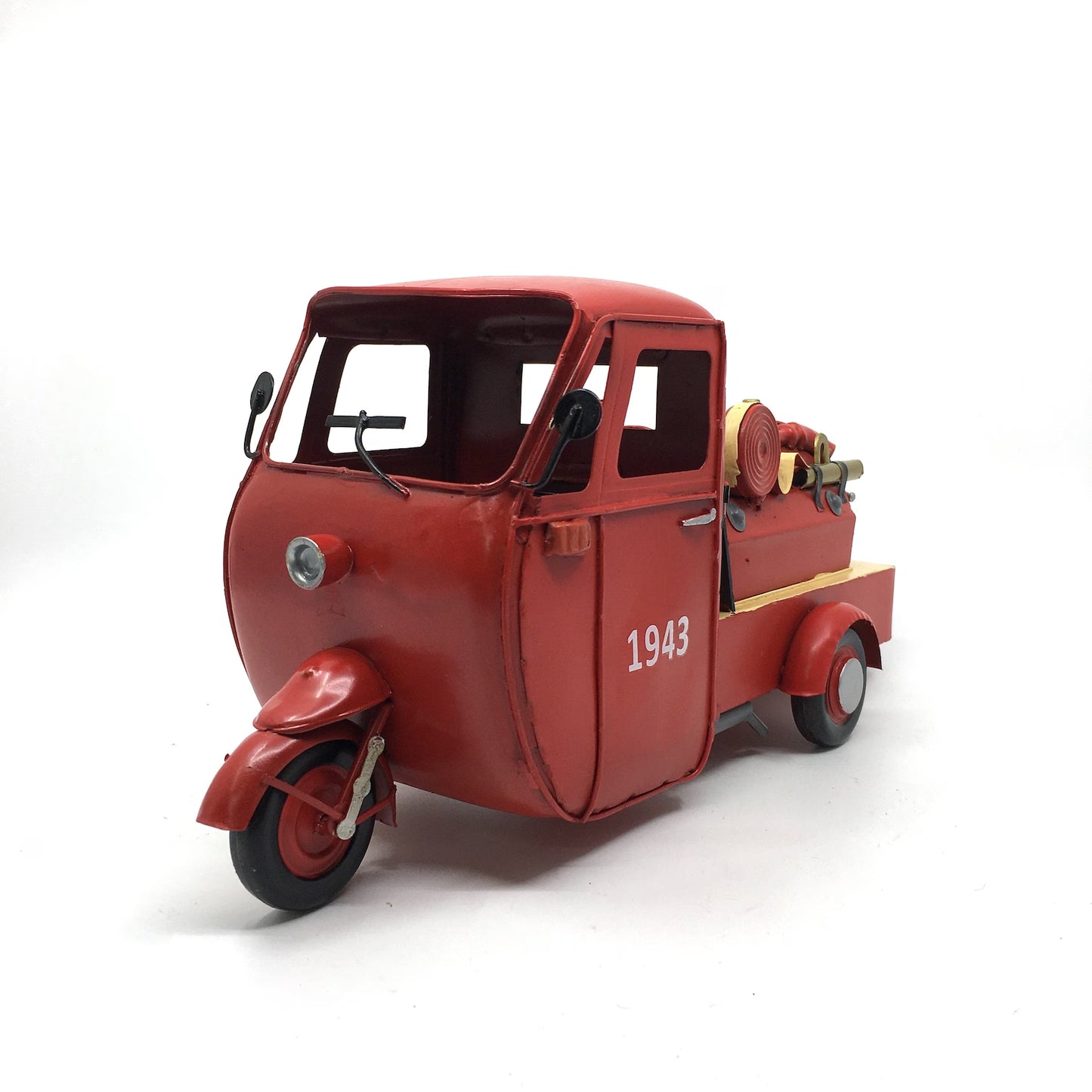 1943 Klasik Metal Kırmızı Dekoratif İtfaiye Arabası
