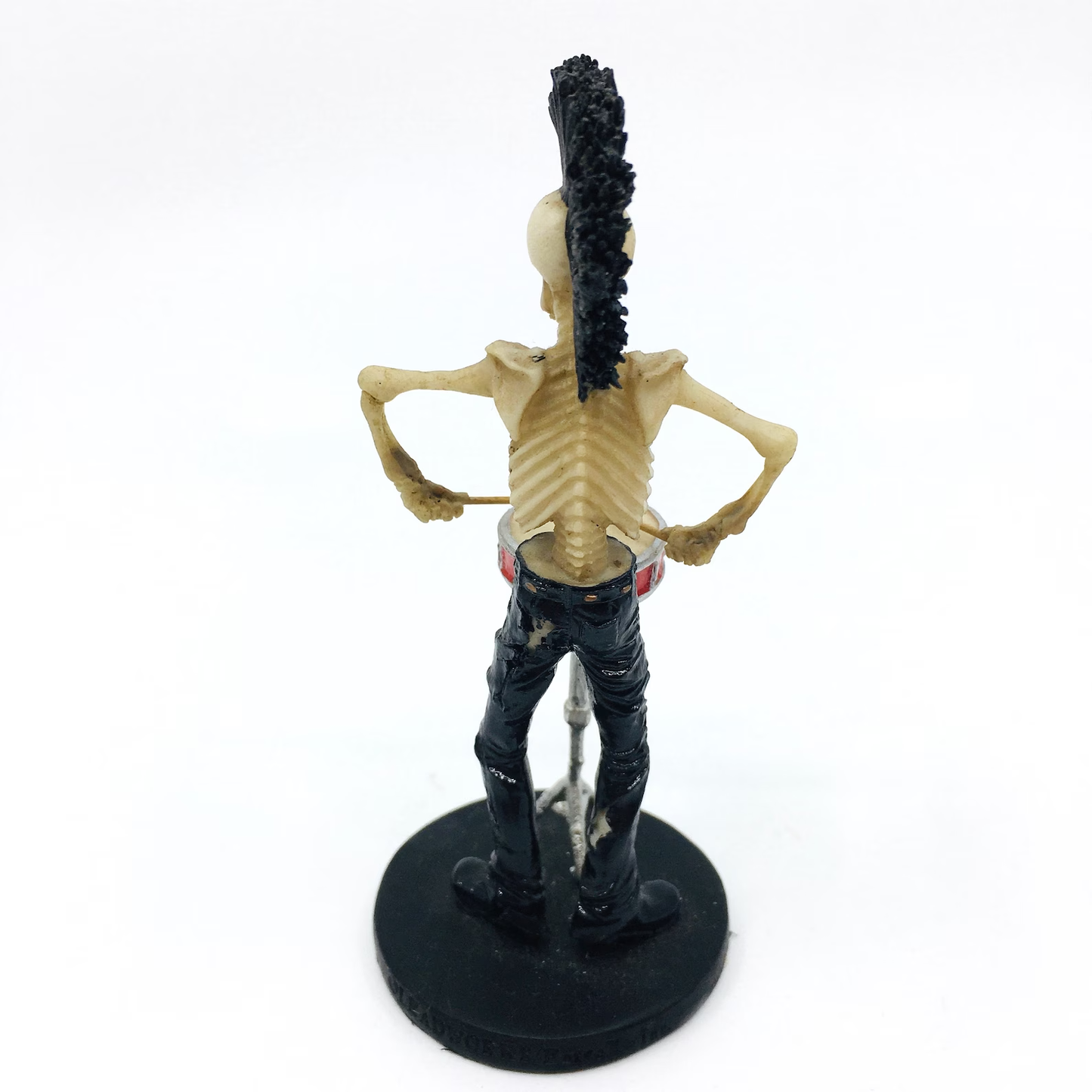 Punk Drummer Fun Skeleton Figurine