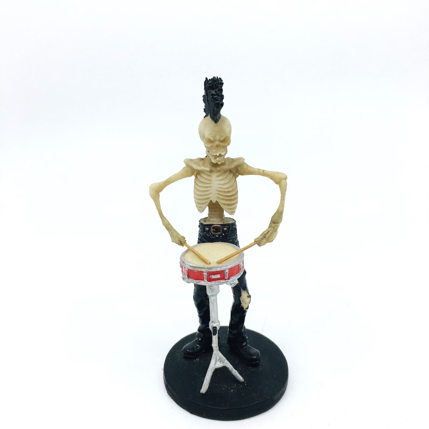 Punk Drummer Fun Skeleton Figurine
