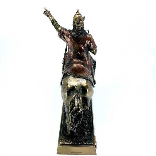 Bronz Renkli Atlı Fatih Sultan Mehmet Biblosu