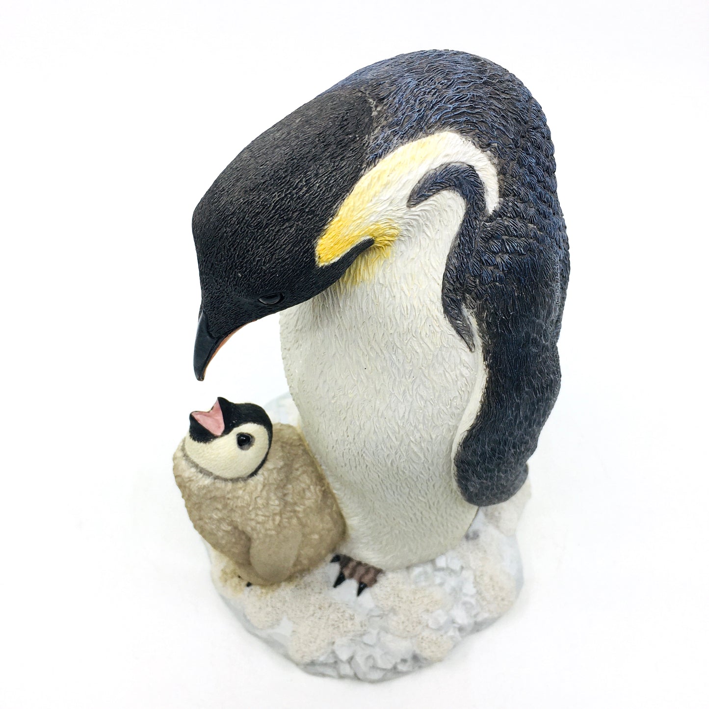 Kral Penguen ve Yavrusu Renkli Biblo