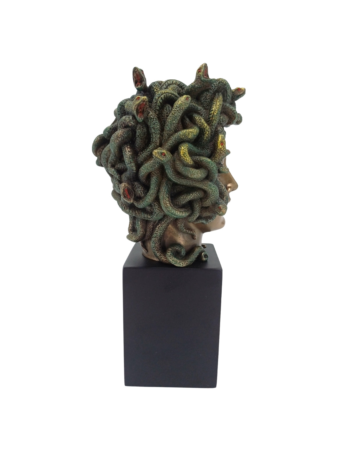 Siyah Kaideli Medusa Büstü Heykel – 21 cm Veronese Design Biblo