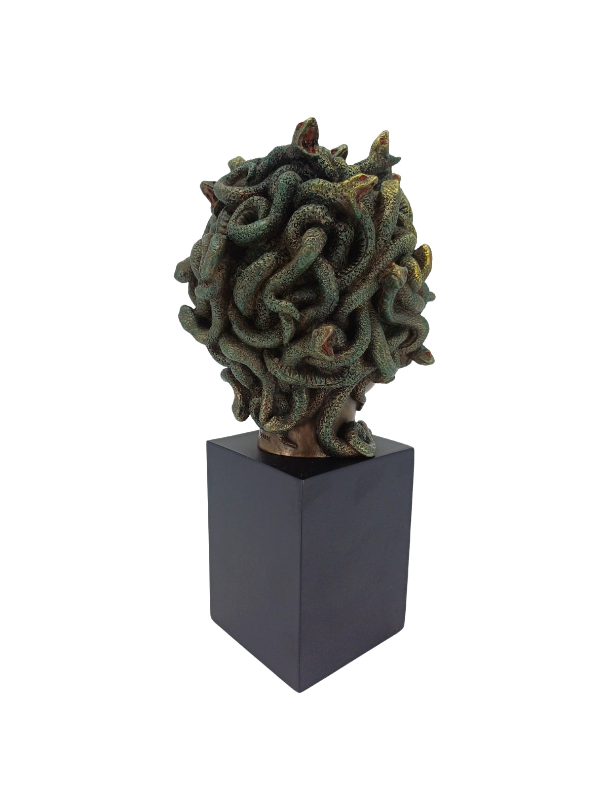 Siyah Kaideli Medusa Büstü Heykel – 21 cm Veronese Design Biblo