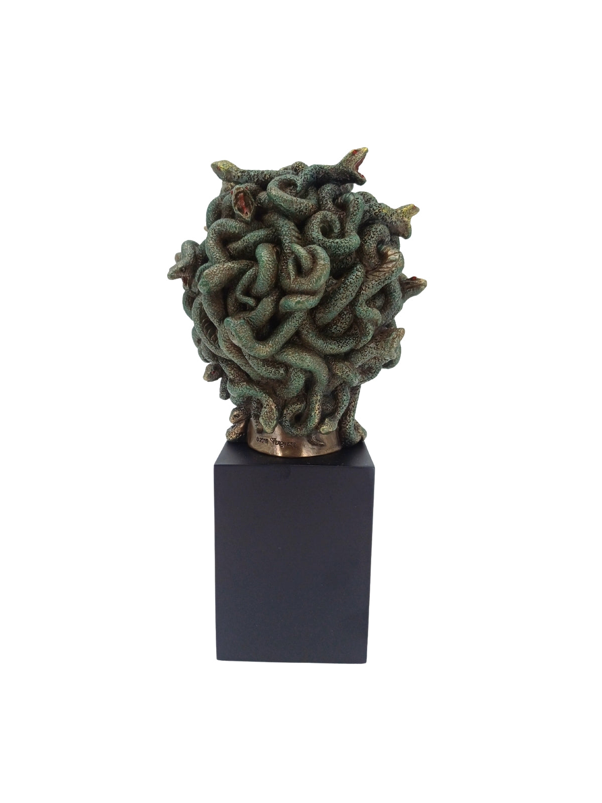 Siyah Kaideli Medusa Büstü Heykel – 21 cm Veronese Design Biblo