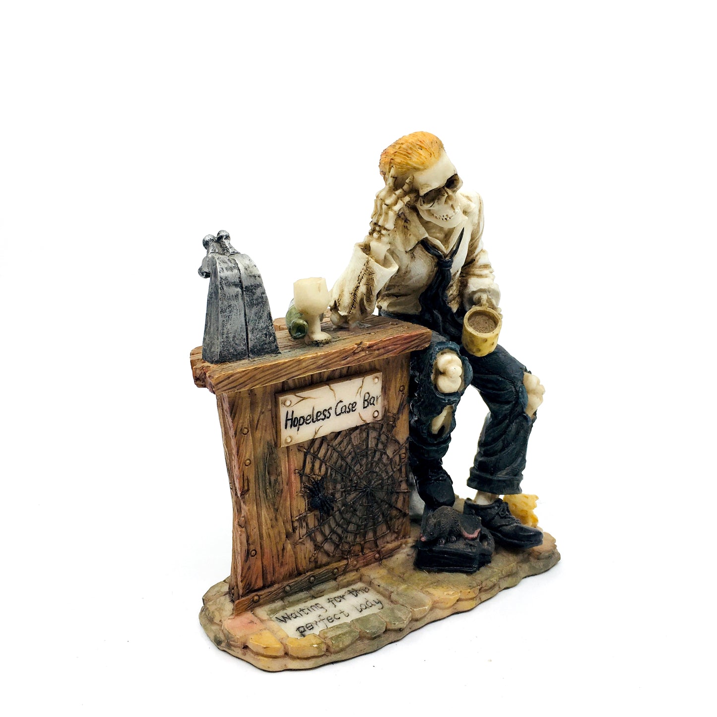 Male Skeleton Figurine Waiting for the Perfect Woman