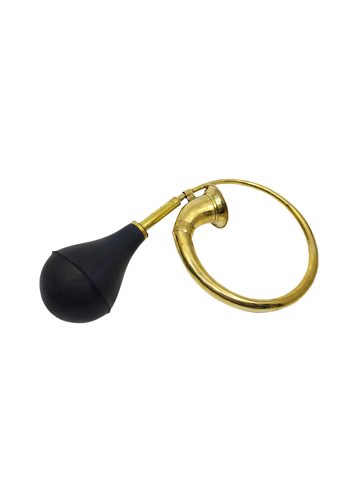 Pirinç Eskitme Retro Korna Dekoratif Obje - 36 cm