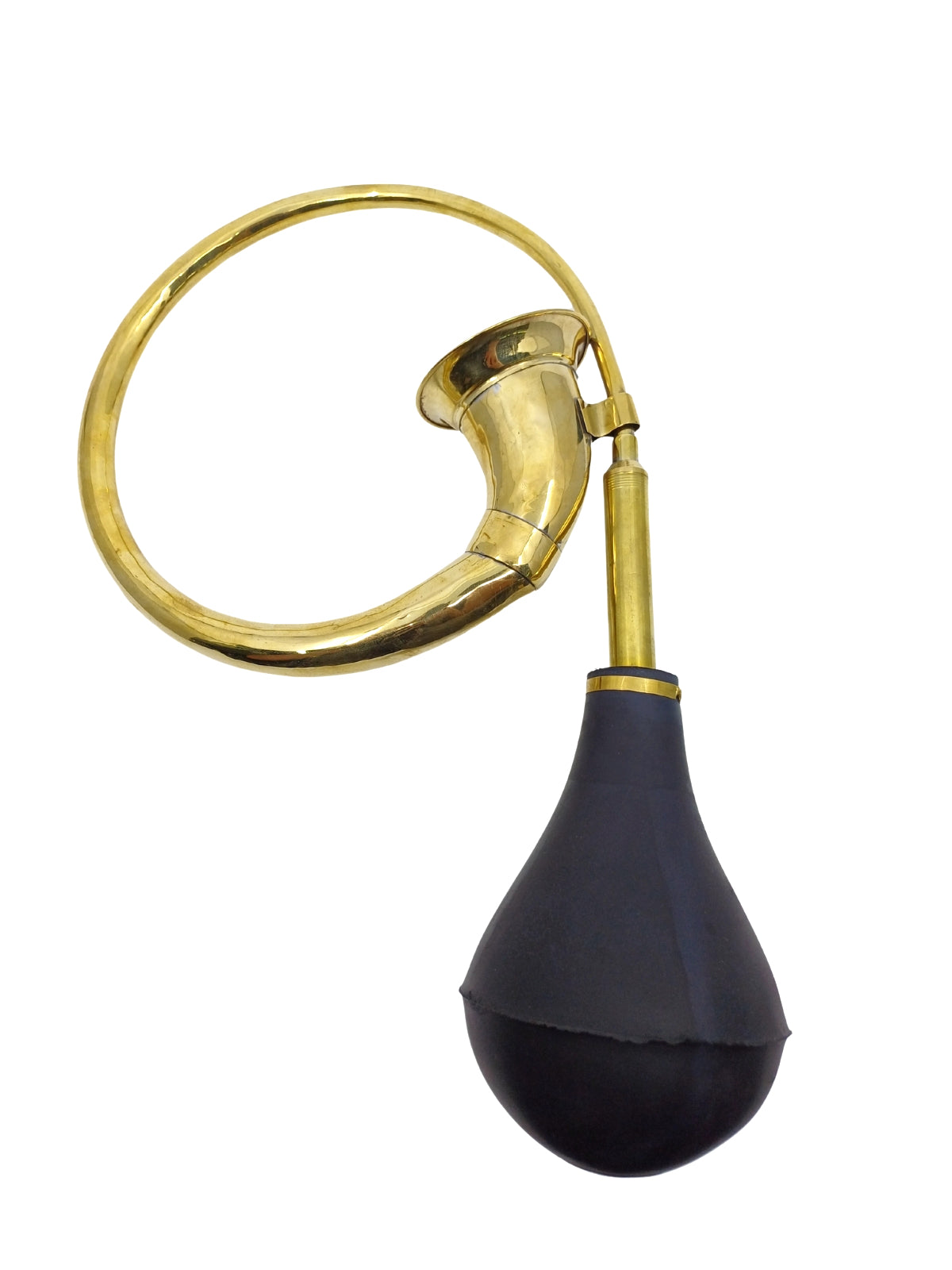 Pirinç Eskitme Retro Korna Dekoratif Obje - 36 cm