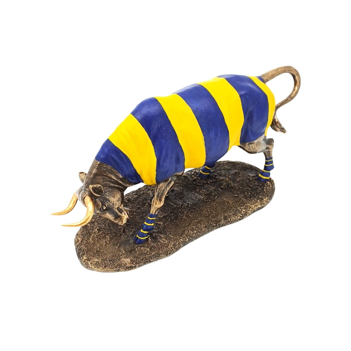 Sarı Lacivert Çubuklu Formalı Kadıköy Boğa Biblosu