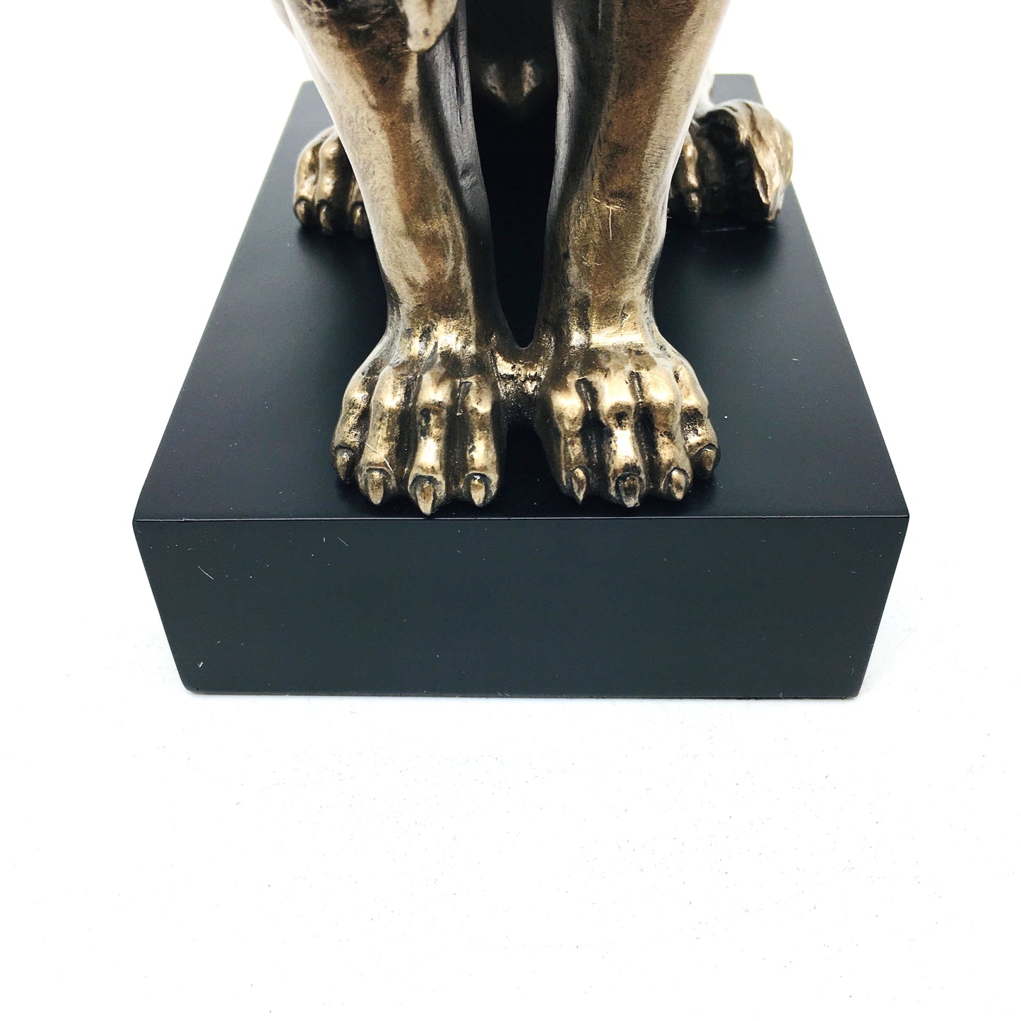 Bronz Kaplama Erkek Aslan Koleksiyonluk Biblo