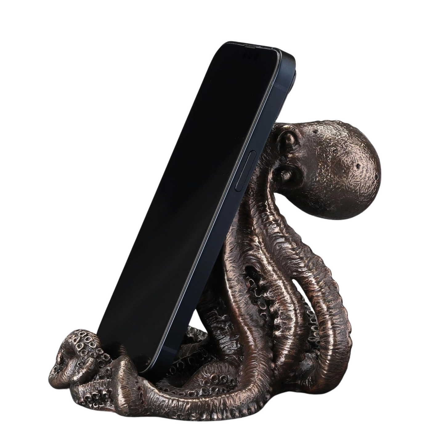 Steampunk Ahtapot Figürlü Dekoratif Telefon Tutucu