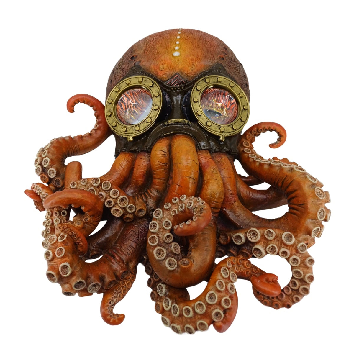 Steampunk Dalgıç Ahtapot Mask Duvar Dekorasyon Objesi