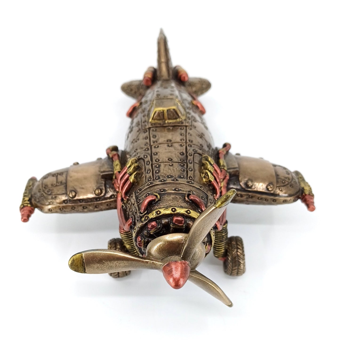 Steampunk Tasarım Dekoratif Uçak Biblo