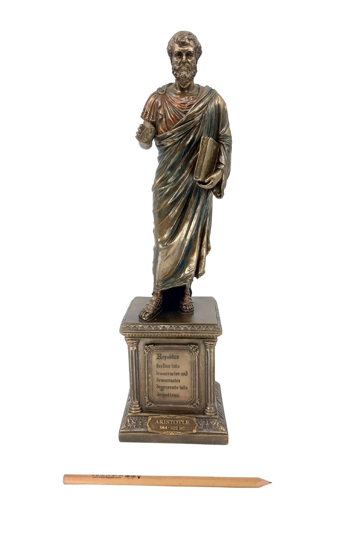 Veronese Aristoteles Biblo Bronz Kaplama – WU75527V4