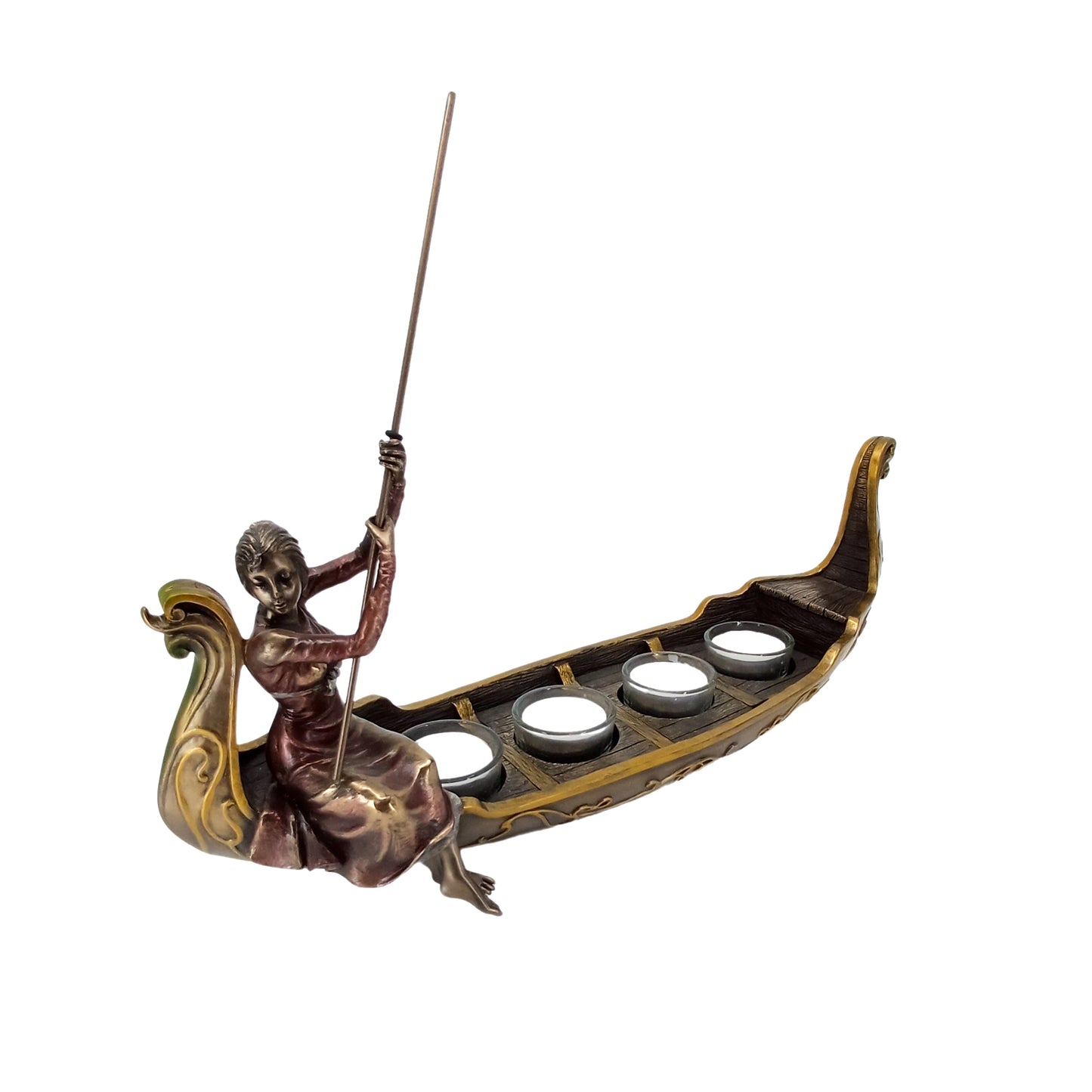 Saltanat Kayığı Kadın Figürlü Mumluk - Veronese Design