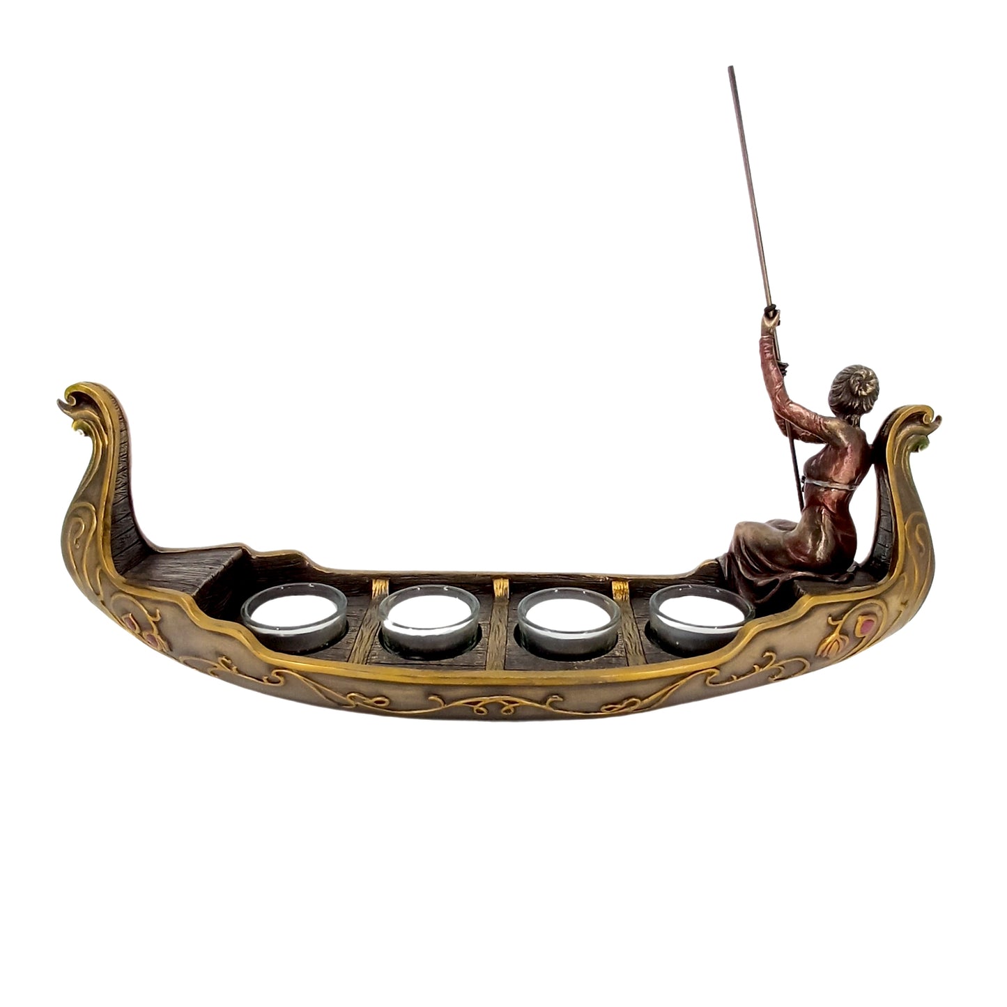 Saltanat Kayığı Kadın Figürlü Mumluk - Veronese Design