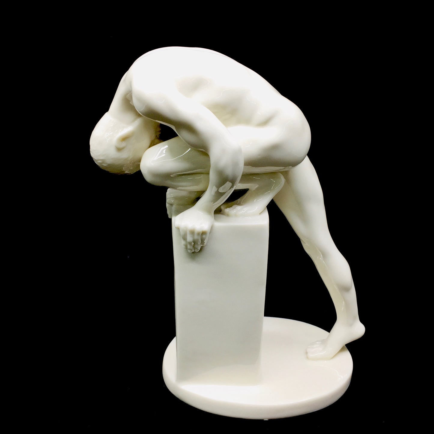 Kaslı Sportif Nü Erkek Porselen Biblo - Veronese Design
