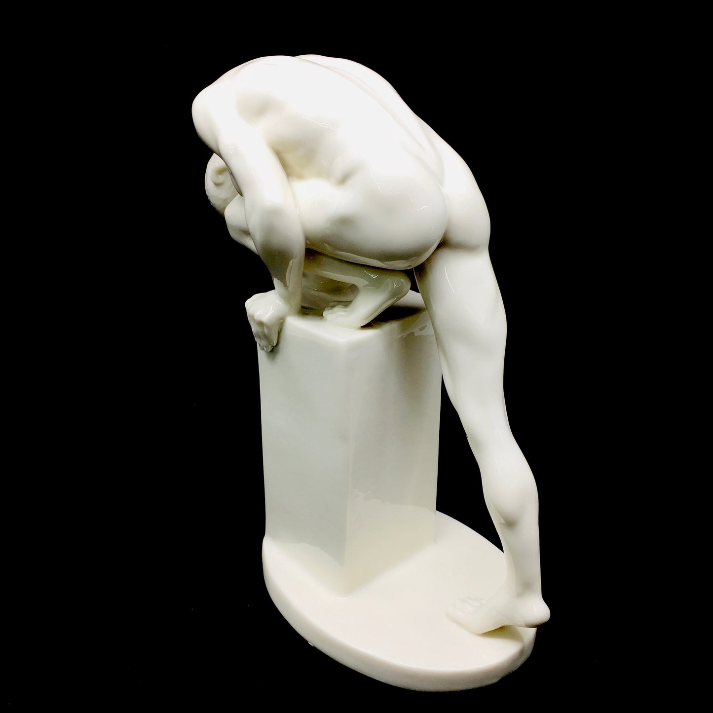 Kaslı Sportif Nü Erkek Porselen Biblo - Veronese Design