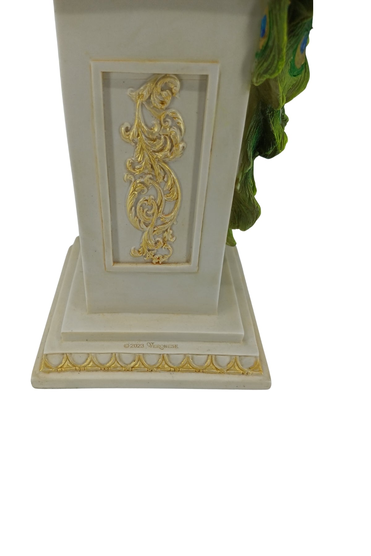 Veronese Tavuskuşu Biblo Antik Sütun Üstünde – WU78180AA