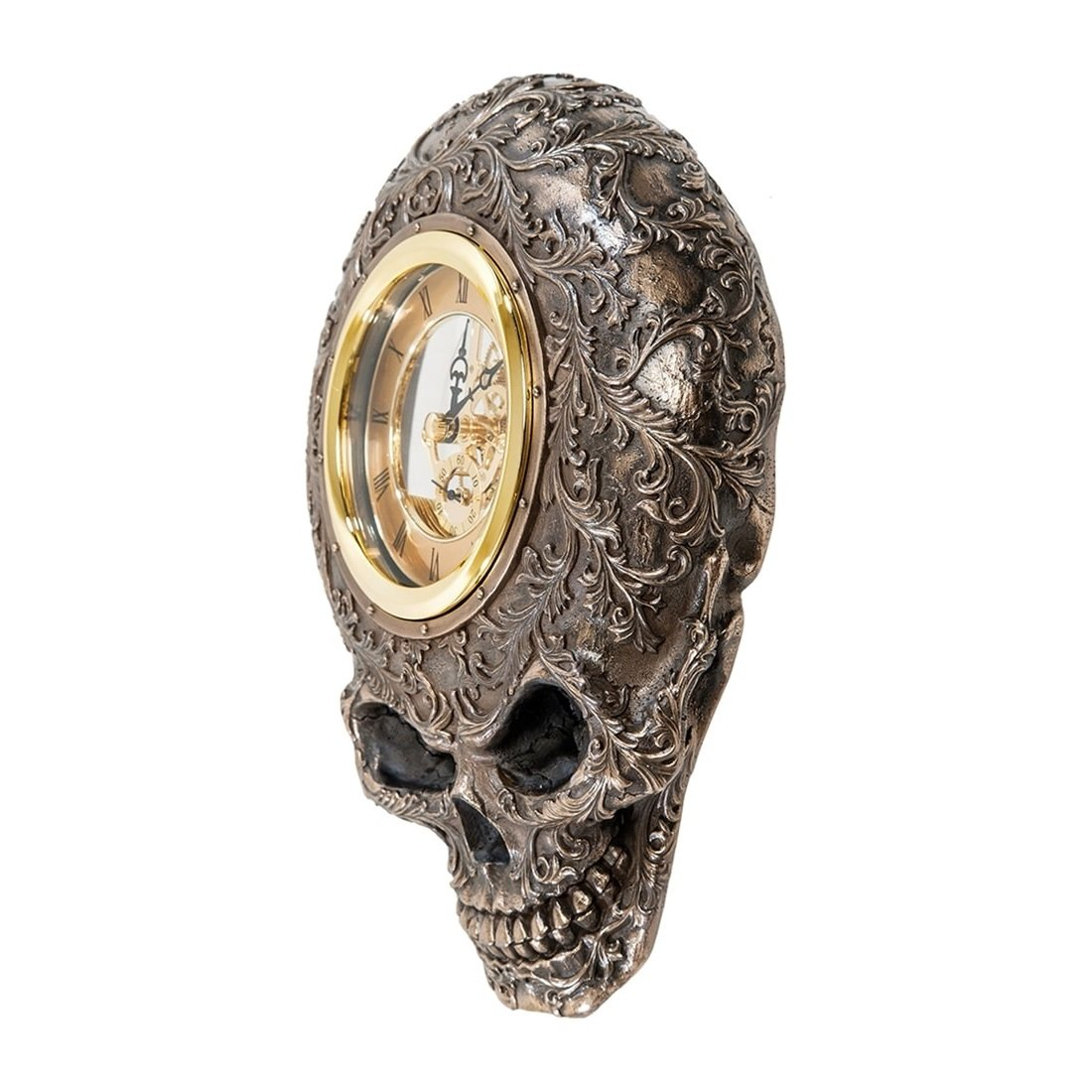 Steampunk Kurukafa Dekoratif Duvar Saati