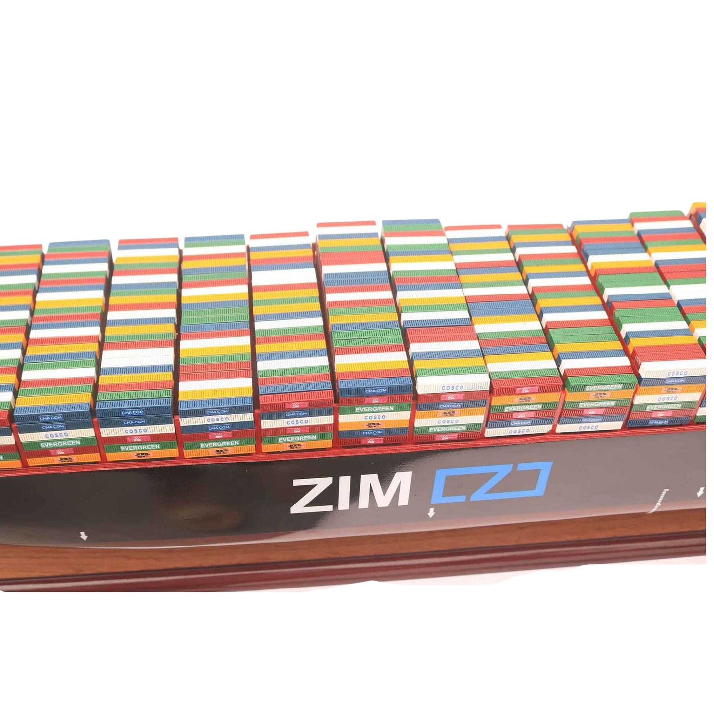 ZIM NEW YORK Konteyner Gemisi Ahşap Model Gemi