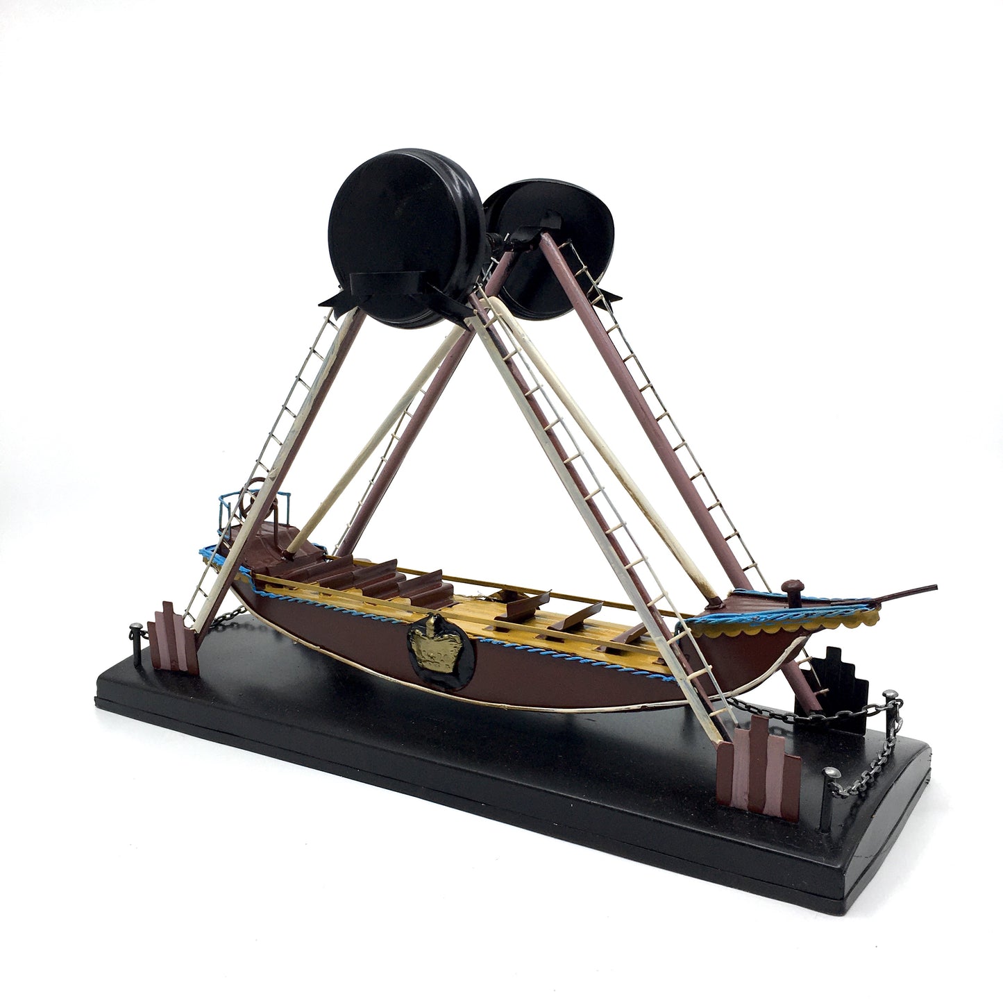 Decorative Metal Amusement Park Gondola Figurine