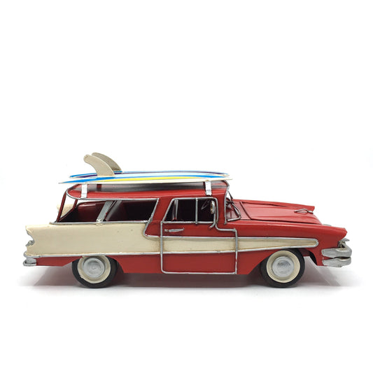 1957 Chevrolet Townsman Wagon Nostaljik Klasik Dekoratif Metal Araba