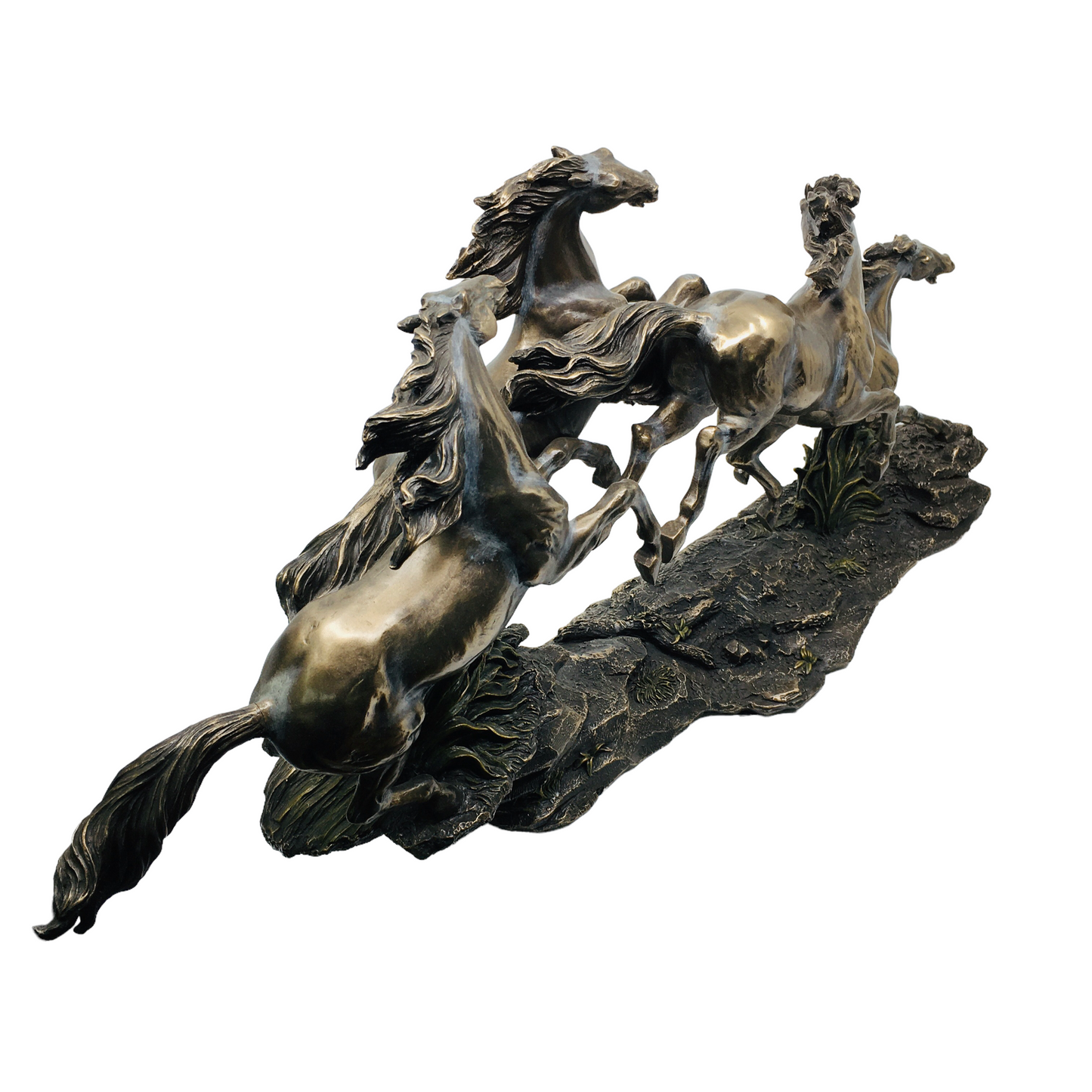 Sculpture of Wild Horses Running Dort Nala