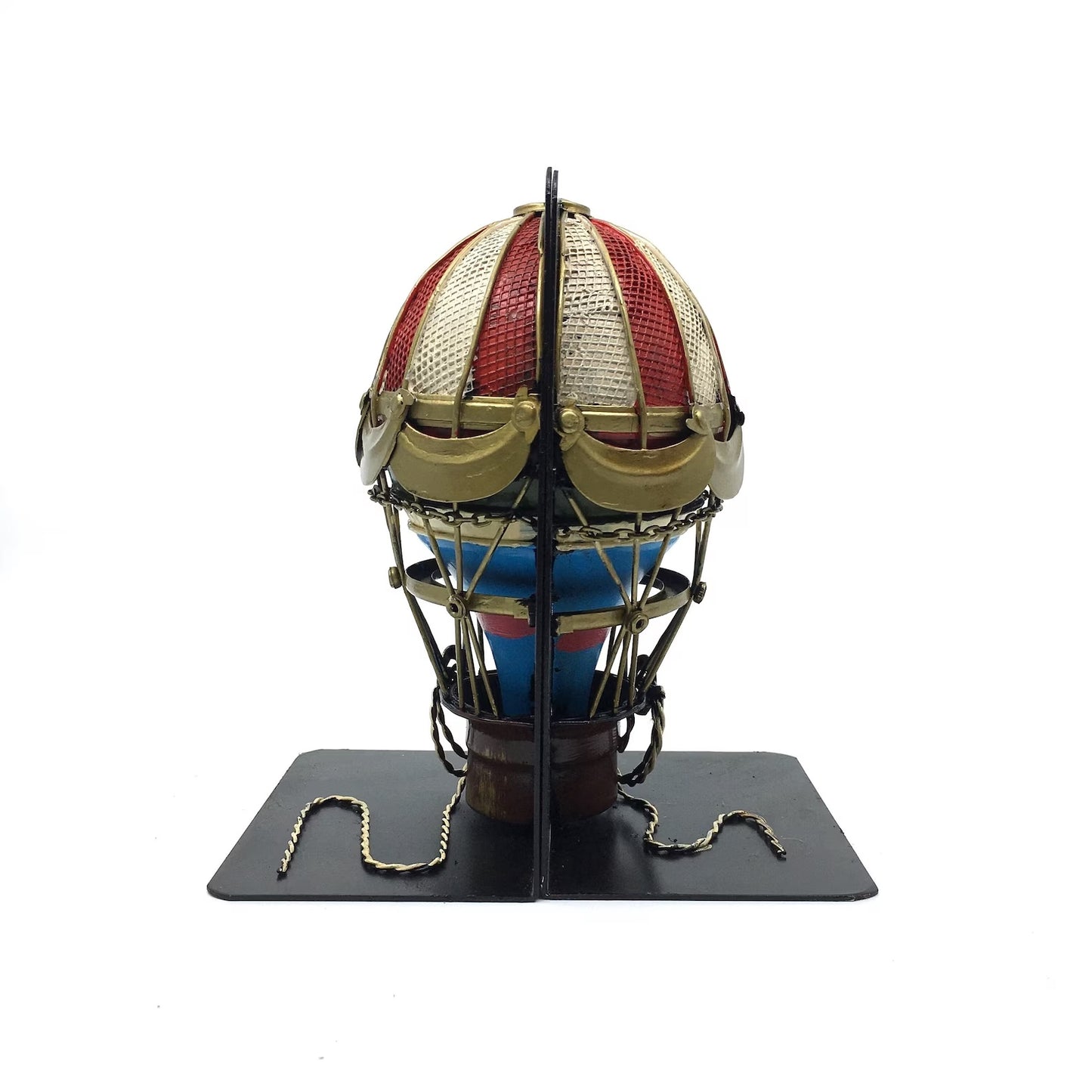 Decorative Book Holder with Hot Air Balloon Figure 