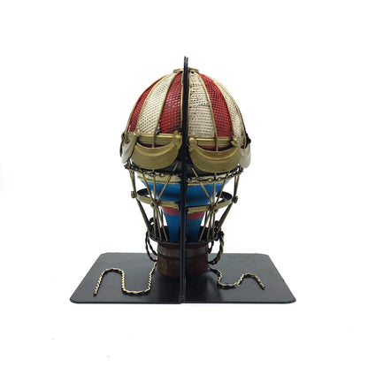 Decorative Book Holder with Hot Air Balloon Figure 