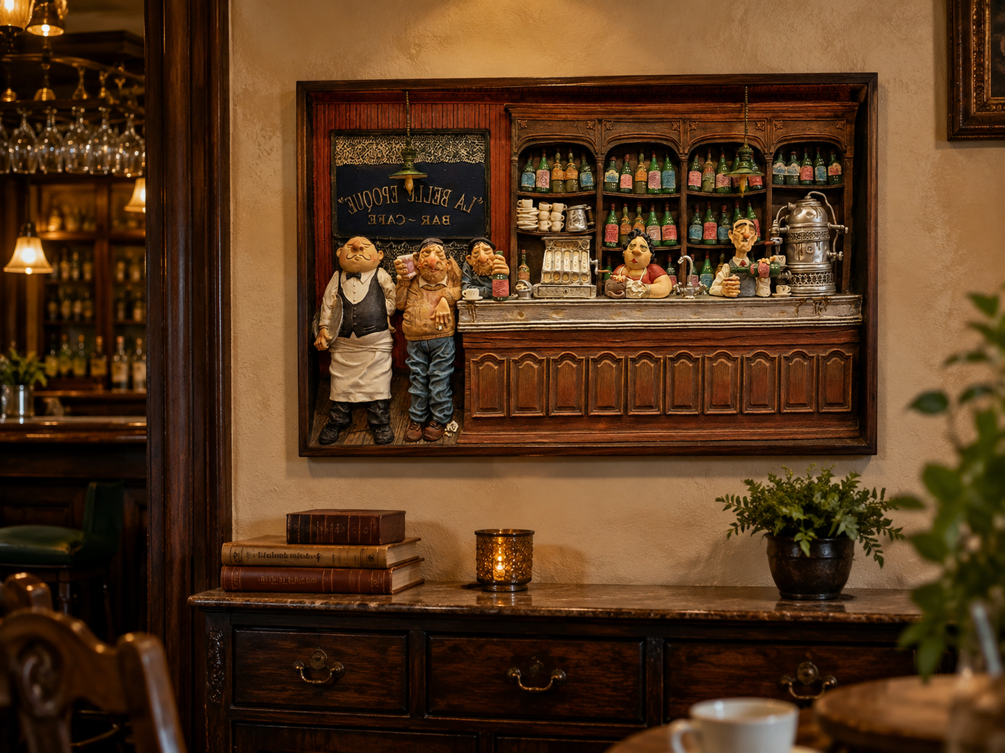 Forchino Café La Belle Époque 3D Kafe Duvar Panosu | FO85700