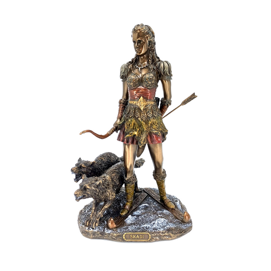 Norse Mythology Winter Goddess Warrior Skadi Decorative Figurine