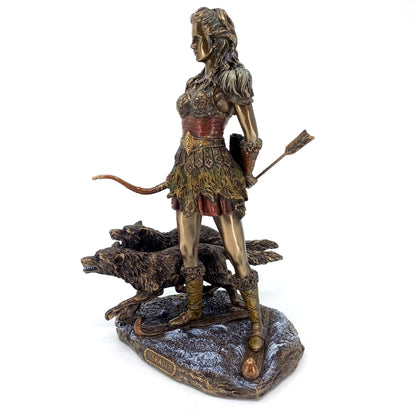 Norse Mythology Winter Goddess Warrior Skadi Decorative Figurine