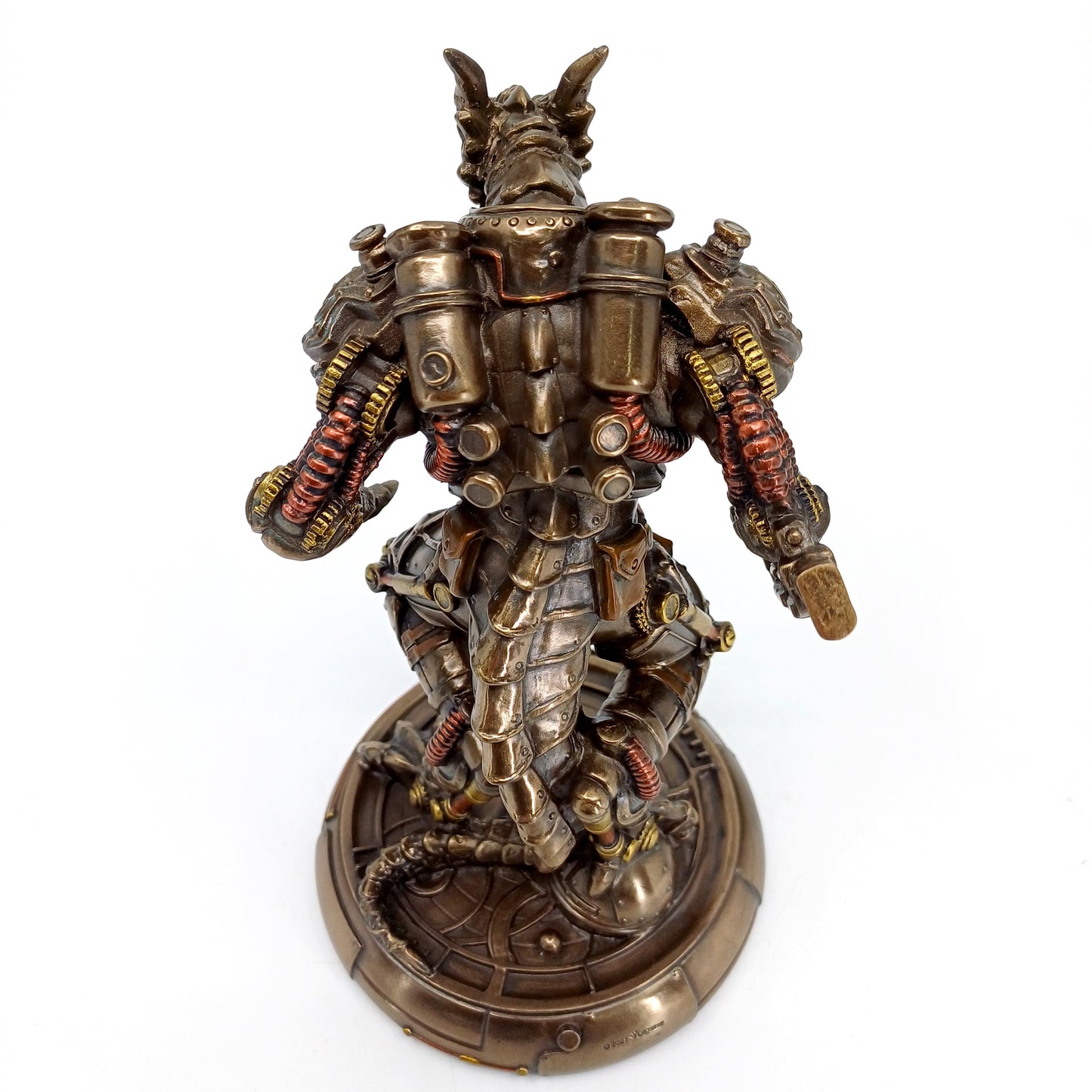 Steampunk Robot Ejderha Golem Dekoratif Biblo