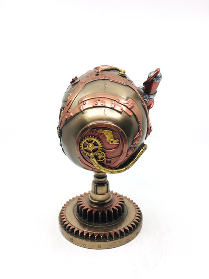 Steampunk Tasarım Çark Üstündeki Kuru Kafa Biblosu