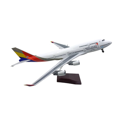 Boeing 747-400 Asiana Airlines Model Maket Uçak 1/160 Ölçekli (47 cm)