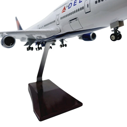 Boeing 747-400 Model Maket Uçak -Delta Airlines - 1/160 Ölçekli (47 cm)