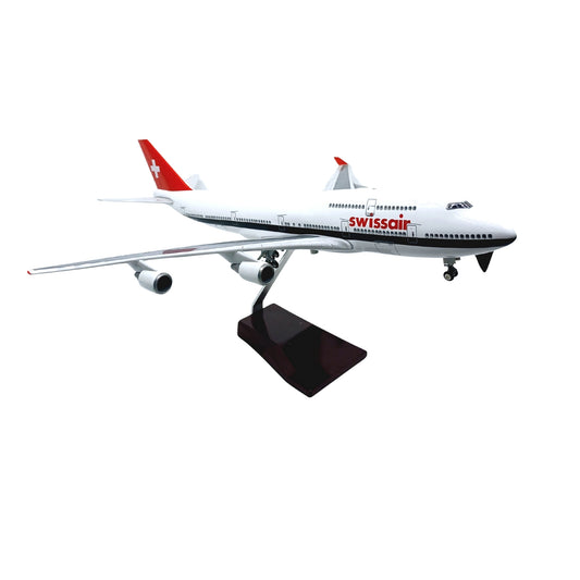 Boeing 747 Swissair Model Maket Uçak 1/160 Ölçekli (47 cm)