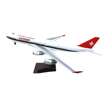 Boeing 747 Swissair Model Maket Uçak 1/160 Ölçekli (47 cm)