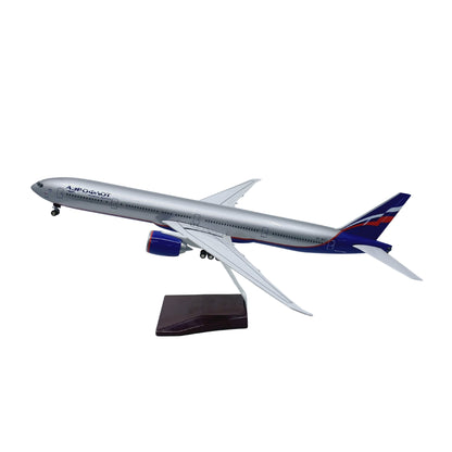 Boeing 777 Aeroflot Model Maket Uçak 1/157 Ölçekli (47 cm)