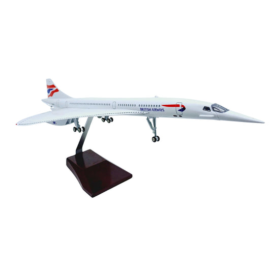 Concorde Model Maket Uçak British Airways 1/125 Ölçekli  (50 cm)