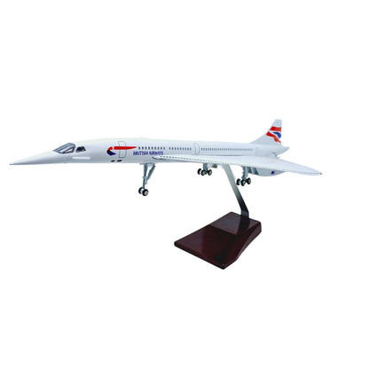 Concorde Model Maket Uçak British Airways 1/125 Ölçekli  (50 cm)