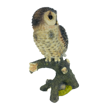 Owl on a Branch Small Decorative Figurine