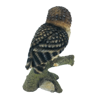 Owl on a Branch Small Decorative Figurine