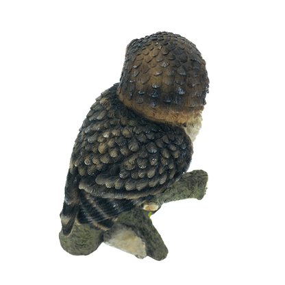 Owl on a Branch Small Decorative Figurine