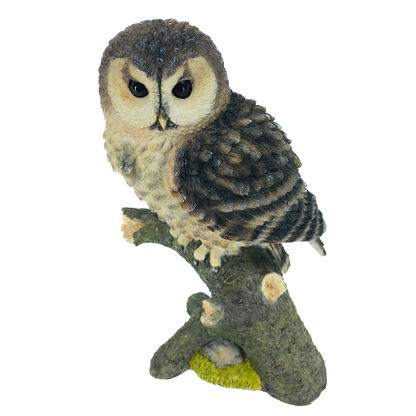 Owl on a Branch Small Decorative Figurine