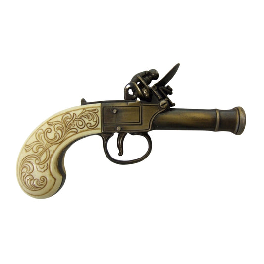 Denix Bunney 18. Yüzyıl İngiliz Çakmaklı Tabanca Replikası – 17 cm